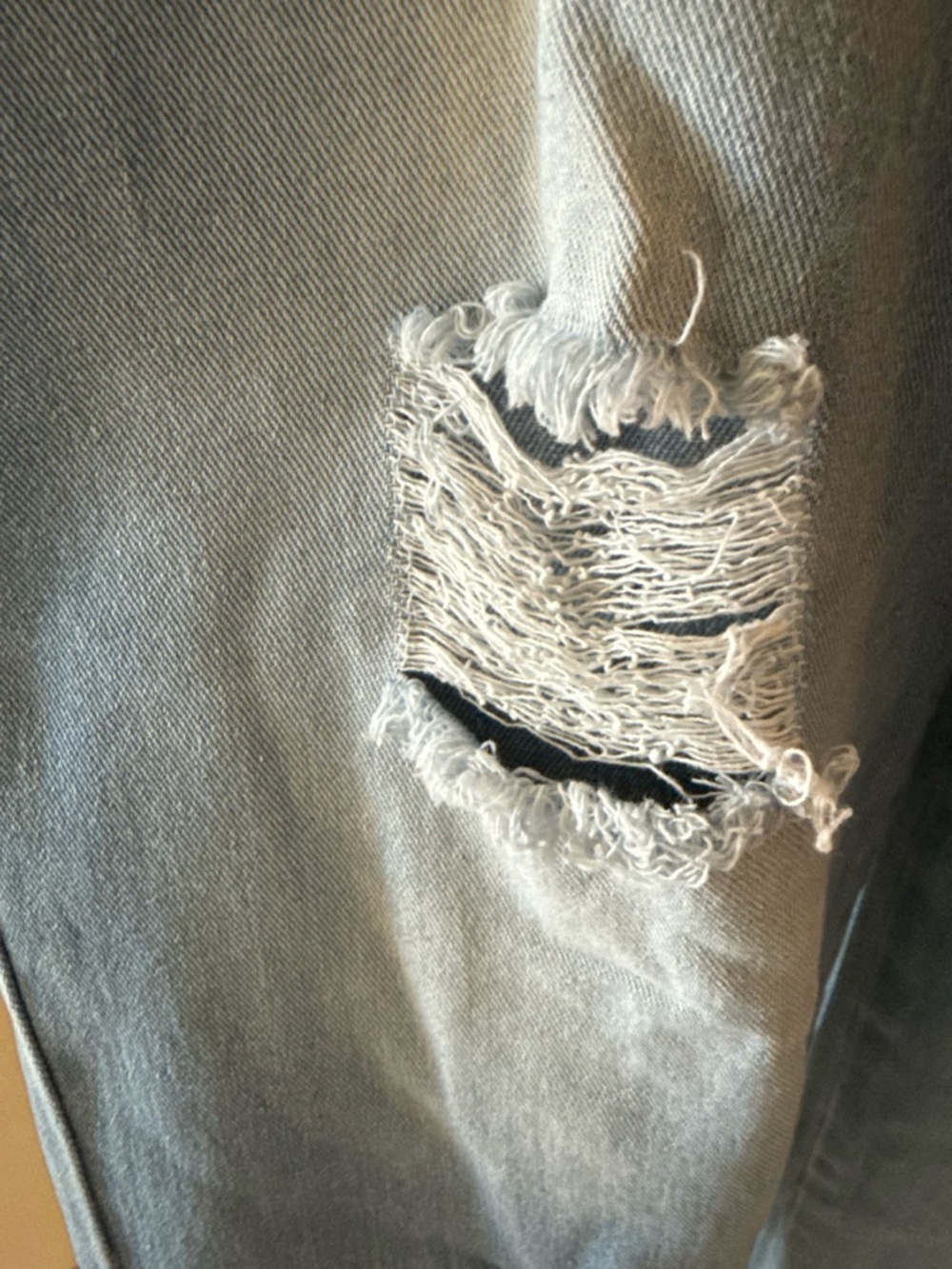 Distressed Blue Denim Overalls - Picture 13 of 13